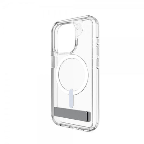 ZAGG iPhone 15 Pro Cover Crystal Palace Snap Kickstand Transparent