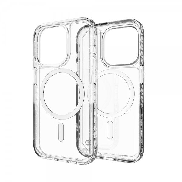 Clckr iPhone 15 Pro Cover Diamond MagSafe Gennemsigtig