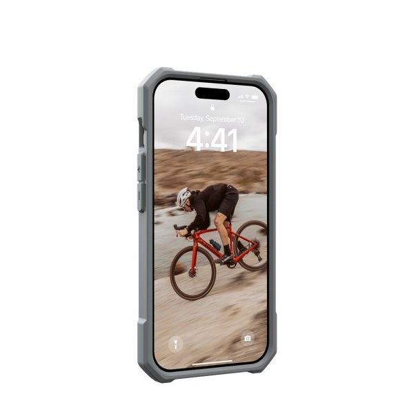 Urban Armor Gear (UAG) iPhone 15 Pro Cover Essential Armor MagSafe Sølv