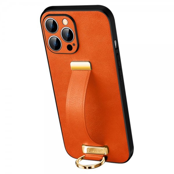 Sulada iPhone 15 Pro Cover Fashion Series Orange