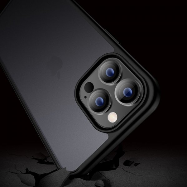X-Level iPhone 15 Pro Cover Frostet Bagside Blå