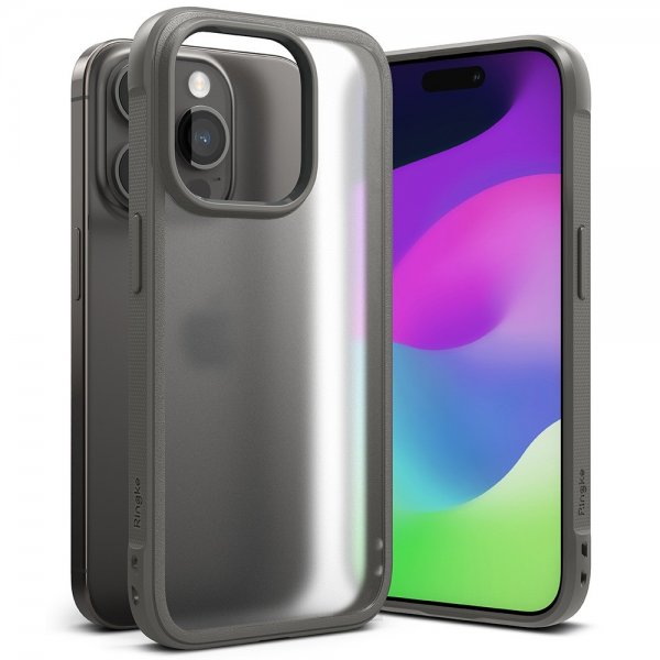 Ringke iPhone 15 Pro Cover Fusion Bold Matgrå