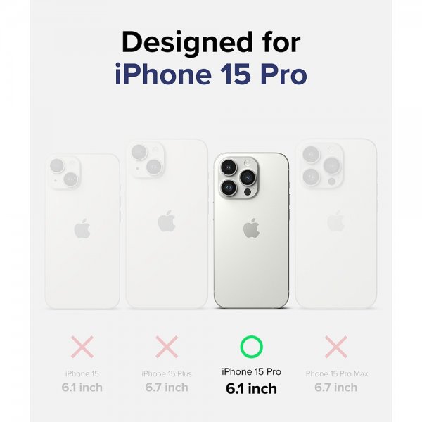 Ringke iPhone 15 Pro Cover Fusion Clear