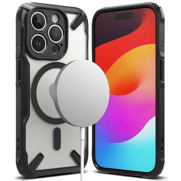 Ringke iPhone 15 Pro Cover Fusion X Magnetic Matte Black