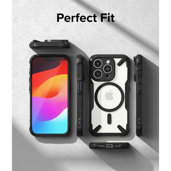 Ringke iPhone 15 Pro Cover Fusion X Magnetic Matte Black