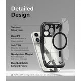 Ringke iPhone 15 Pro Cover Fusion X Magnetic Matte Black