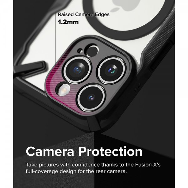 Ringke iPhone 15 Pro Cover Fusion X Magnetic Matte Black