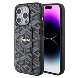 Guess iPhone 15 Pro Cover G Cube Grip Stand Sort