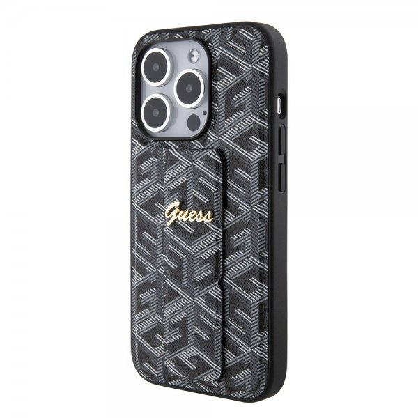 Guess iPhone 15 Pro Cover G Cube Grip Stand Sort