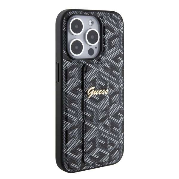 Guess iPhone 15 Pro Cover G Cube Grip Stand Sort