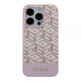 Guess iPhone 15 Pro Cover G Cube MagSafe Rosa