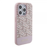 Guess iPhone 15 Pro Cover G Cube MagSafe Rosa
