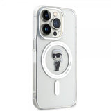 Karl Lagerfeld iPhone 15 Pro Cover Ikonik MagSafe Klar