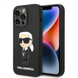 Karl Lagerfeld iPhone 15 Pro Cover Ikonik NFT Sort