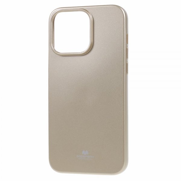 Mercury iPhone 15 Pro Cover Jelly Glitter Guld