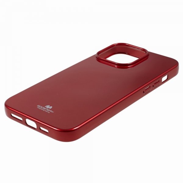 Mercury iPhone 15 Pro Cover Jelly Glitter Rød