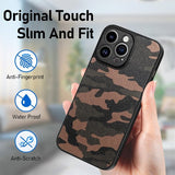 iPhone 15 Pro Cover Camouflage Brun