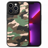 iPhone 15 Pro Cover Camouflage Grøn