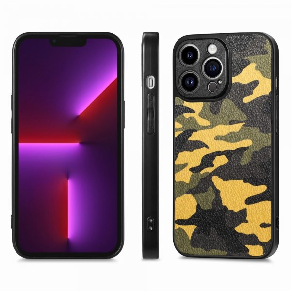 iPhone 15 Pro Cover Camouflage Gul