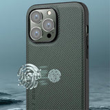 X-Level iPhone 15 Pro Cover Kevlar II Serie Grå