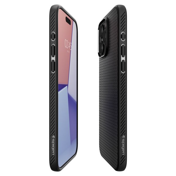 Spigen iPhone 15 Pro Cover Liquid Air Matte Black