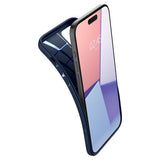 Spigen iPhone 15 Pro Cover Liquid Air Navy Blue