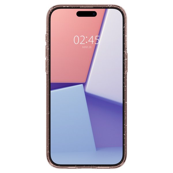 Spigen iPhone 15 Pro Cover Liquid Crystal Glitter Rose Quartz