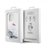 Hello Kitty iPhone 15 Pro Cover Liquid Glitter Translucent