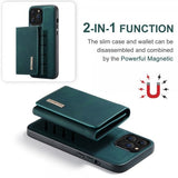 Dg.Ming iPhone 15 Pro Cover M1 Series Aftagelig Kortholder Grøn