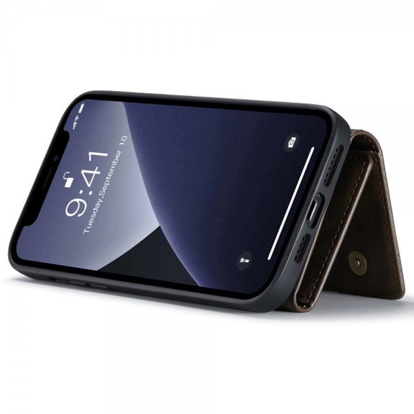 Dg.Ming iPhone 15 Pro Cover M1 Series Aftagelig Kortholder Kaffe