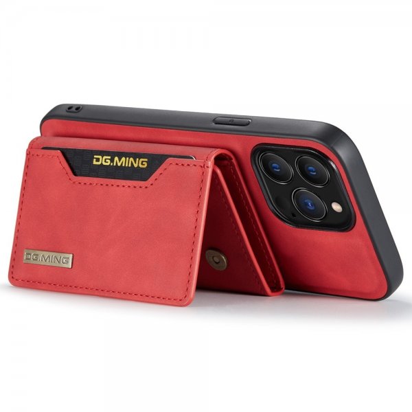 Dg.Ming iPhone 15 Pro Cover M2 Series Aftagelig Kortholder Rød