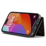 Dg.Ming iPhone 15 Pro Cover M5 Series Aftagelig Kortholder Kaffe