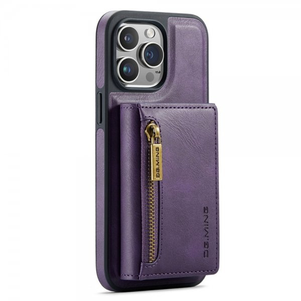 Dg.Ming iPhone 15 Pro Cover M5 Series Aftagelig Kortholder Lilla