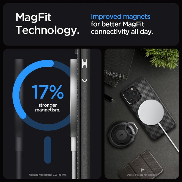 Spigen iPhone 15 Pro Cover Mag Armor MagFit Mat Sort