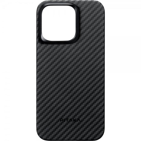 Pitaka iPhone 15 Pro Cover MagEZ Case 4 Sort/Grå Twill