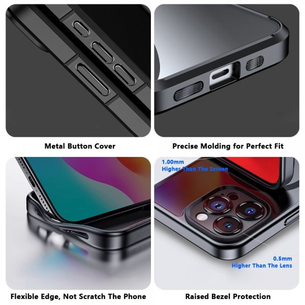 iPhone 15 Pro Cover med Indbygget Display E Ink Case Hvid