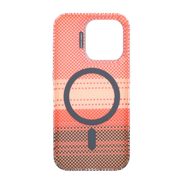 iPhone 15 Pro Cover Udklappeligt Stativ MagSafe Orange