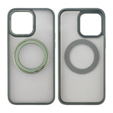 Rvelon iPhone 15 Pro Cover Roterbart MagSafe Stativ Grøn