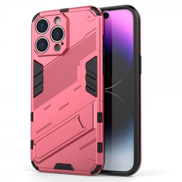 iPhone 15 Pro Cover med Støtteben Magenta