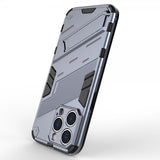 iPhone 15 Pro Cover med Stativ Mørkeblå