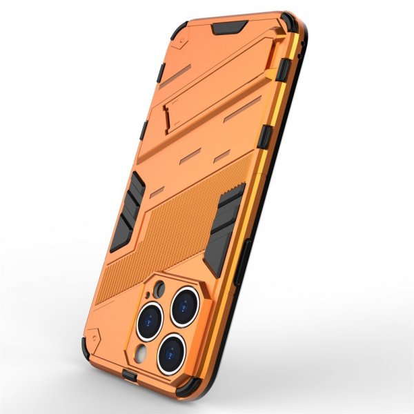 iPhone 15 Pro Cover med Stativ Orange