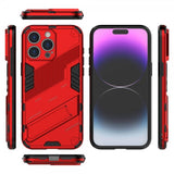iPhone 15 Pro Cover med Stativ Rød