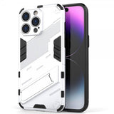 iPhone 15 Pro Cover med Stativ Hvid