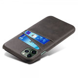 iPhone 15 Pro Cover med to Kortlommer Sort
