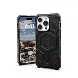 Urban Armor Gear (UAG) iPhone 15 Pro Cover Monarch Pro MagSafe Kevlar Black