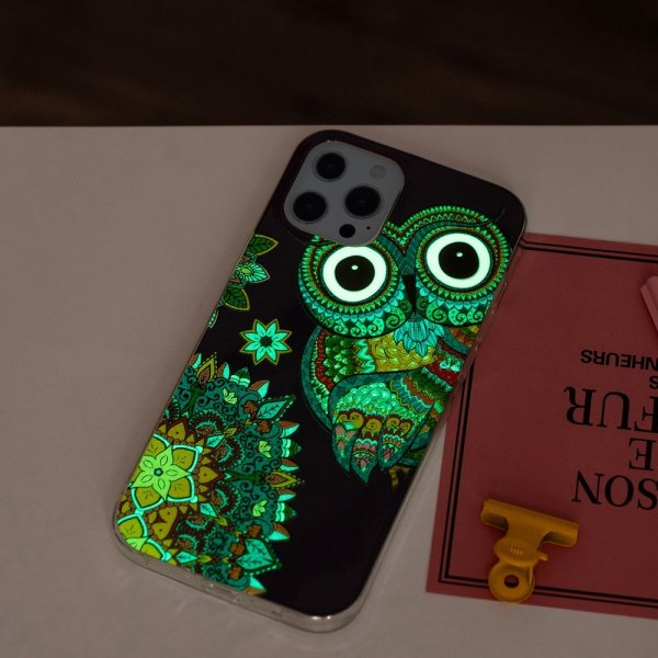 iPhone 15 Pro Cover Motiv Blå Ugle