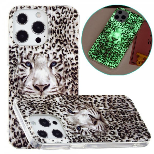 iPhone 15 Pro Cover Motiv Hvid Tiger