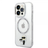 Karl Lagerfeld iPhone 15 Pro Cover NFT Karl & Choupette Transparent