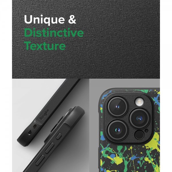 Ringke iPhone 15 Pro Cover Onyx Design Action Painting