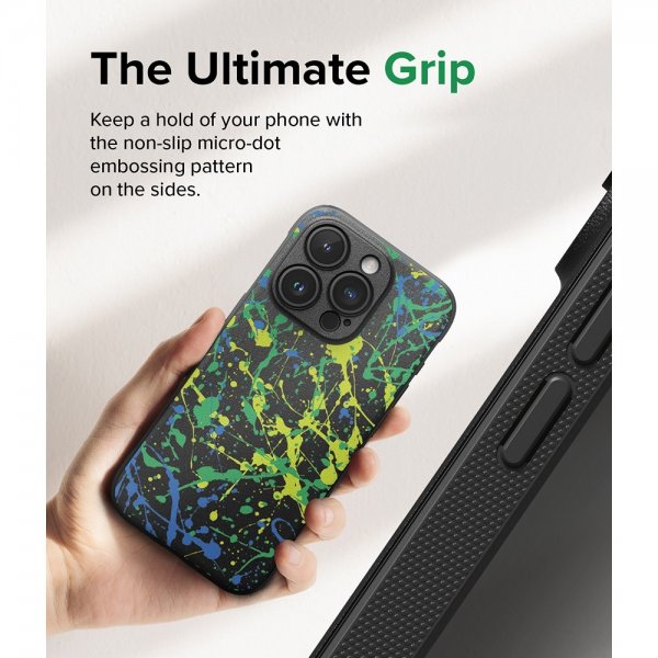 Ringke iPhone 15 Pro Cover Onyx Design Action Painting